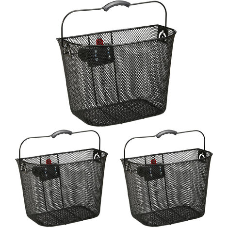 Black sale bicycle basket