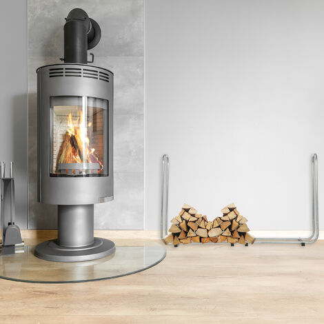 Relaxdays Firewood Rack, Adjustable, Wood Rack, Steel, Logs from 25 cm ...