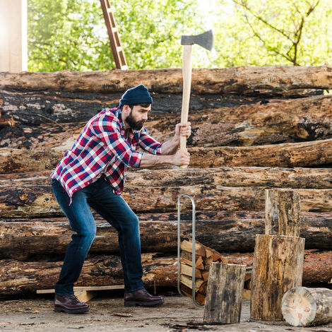 Relaxdays Firewood Rack, Adjustable, Wood Rack, Steel, Logs from 25 cm ...