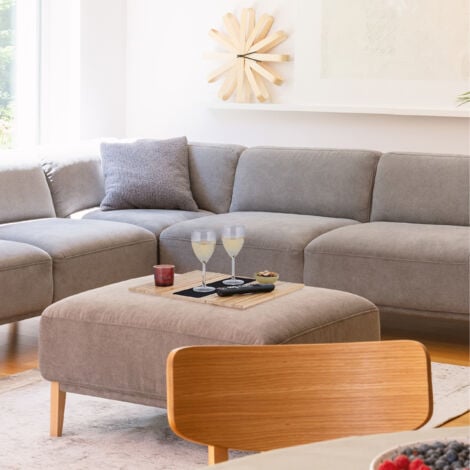 Relaxdays Sofa Arm Tray, Armrest Tray, Bamboo, Table for Couch and