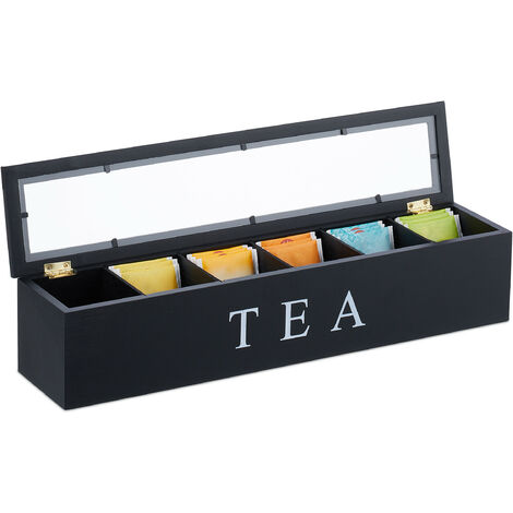 Tea Holder for Tea Bags Organizer - Pink Bamboo Tea Organizer for Tea Bags  3-Tier Stackable Wall Mount Large Capacity Tea Storage Box to Pantry