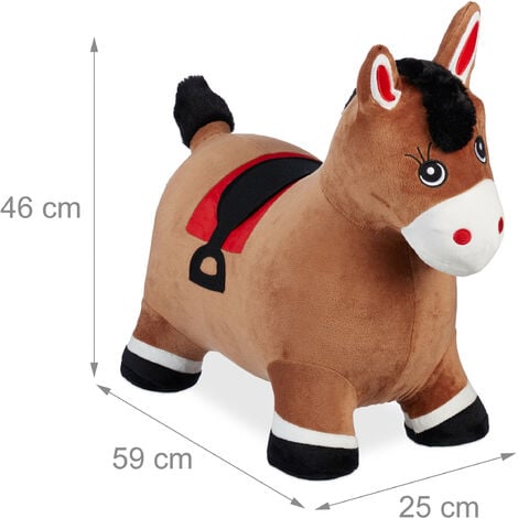 Relaxdays Bouncing Hopper, Horse Design, Pump, for Children