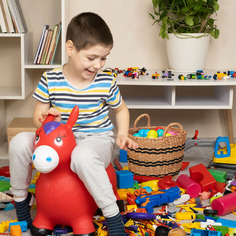 Relaxdays Punching Ball, Ballon de Boxe sur Pied, avec Gants