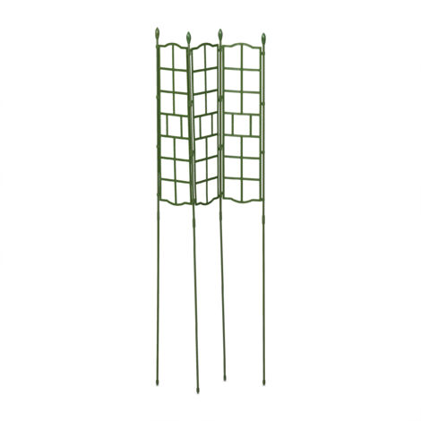 Klimplantenrek set van 2 - Klimplantensteun voor in de grond - Rozen Clematis - HxB