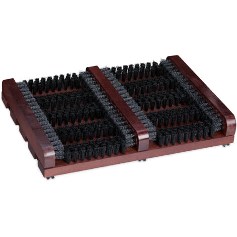 Relaxdays Cast Iron Boot Jack Scraper Large Brush | Antique Outdoor Shoe Cleaner | Brown | 12 X 33 5 X 22 5 Cm - View #4