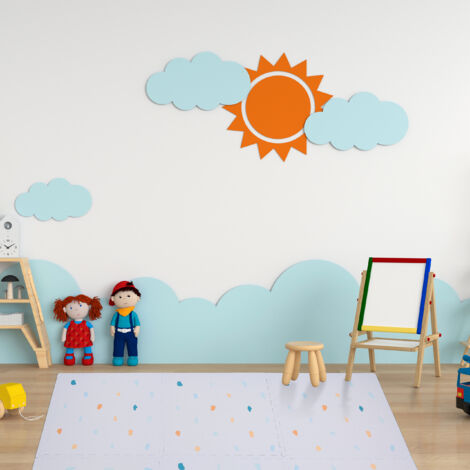 Relaxdays puzzelmat baby, 21-delig, peuters, kinderen, safari