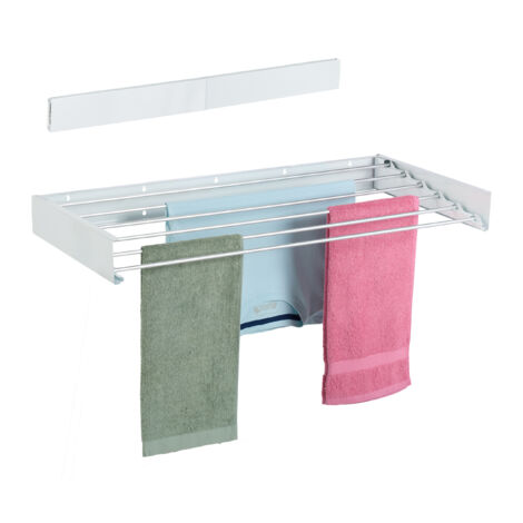 Relaxdays - Hanging Fabric Organiser, 2 Compartments, Loop For Hanging Bathroom Door Caddy Pp Hwd 48x25x15cm Black - View #9