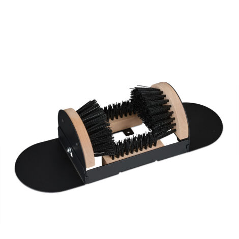 Relaxdays Cast Iron Boot Jack Scraper Large Brush | Antique Outdoor Shoe Cleaner | Brown | 12 X 33 5 X 22 5 Cm - View #10