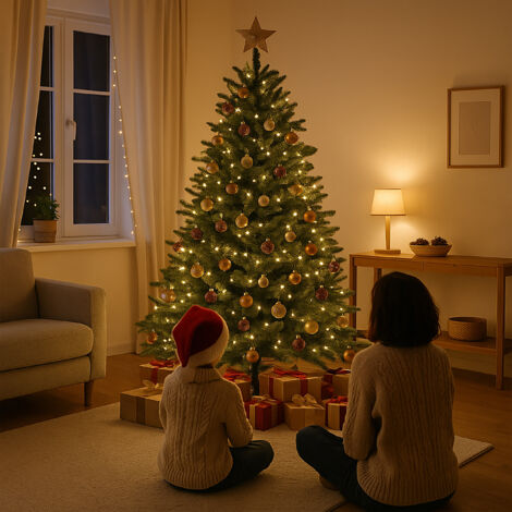 Relaxdays Artificial Christmas Tree 120 Cm Nordmann Fir With Stand relaxdays-artificial-christmas-tree-120-cm-nordmann-fir-with-stand