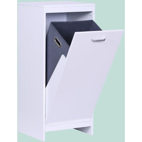 Image showcasing Relaxdays laundry cabinet, foldable laundry bag 48 l, HWD: 90 x 80 x 35 ...