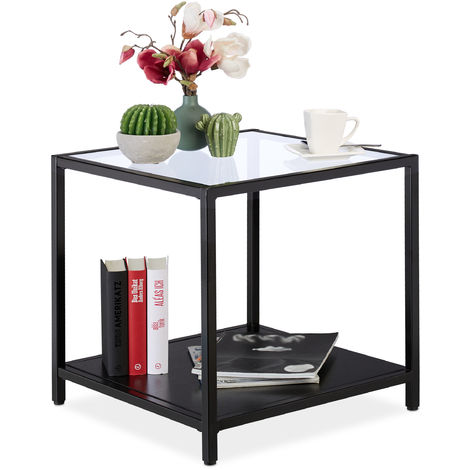 Walmart glass deals side table