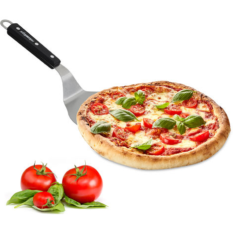 12 Inch Non Stick Pizza Shovel for Easy Use Homemade Chef Metal Pizza Peel a Pizza Paddle with Foldable Wooden Handle for Easy Storage 