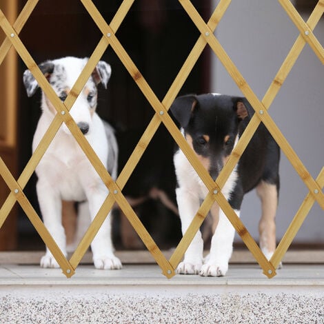 Pet barrier clearance retractable dog gate