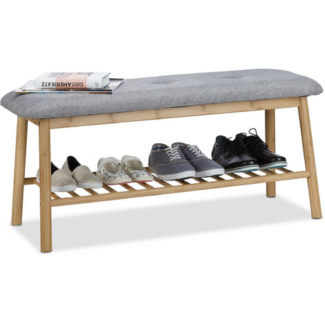 Bamboo bench deals with storage