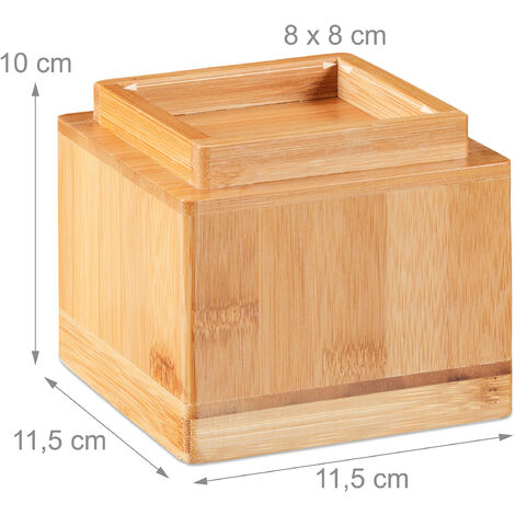 Relaxdays Furniture Riser Set Of 4, 8.5 cm Rise, Table, Chairs, Beds, Elephant Feet, 10x11.5x11.5 cm, Natural