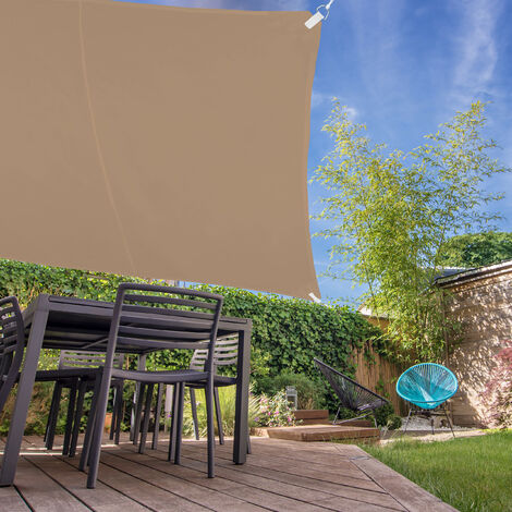 Relaxdays shade sail square waterproof UV protection canopy