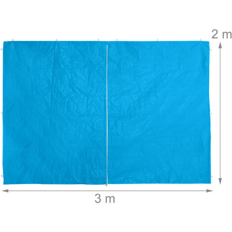Pvc Side Panel Relaxdays gazebo side panels, set of 4, marquee side wall, waterproof ...