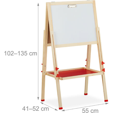 Relaxdays Multifunctional Desk, Adjustable, Laptop Castors, Standing