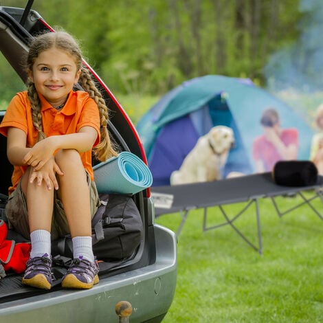 Extra long camping top cot