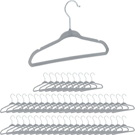 Set of 10 Skirt Holder Hangers Hangers for Trousers with 2 NonSlip and  Adjustable Clips for Hanging Trousers Socks Skirts  Very Light Blue