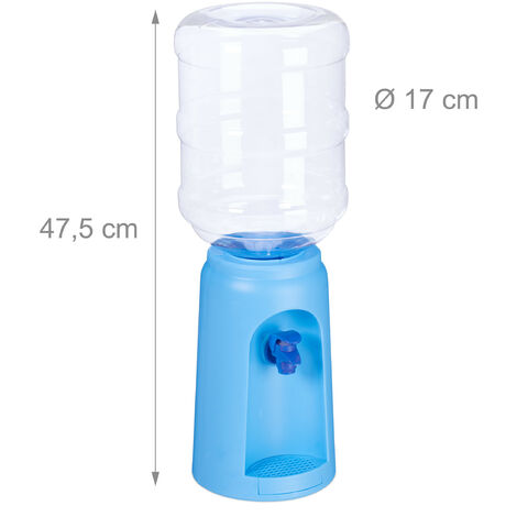 Relaxdays Mini Water Dispenser Tank Tap 4.5 L Office Drink Fountain Gallon Plastic HxD 47.5