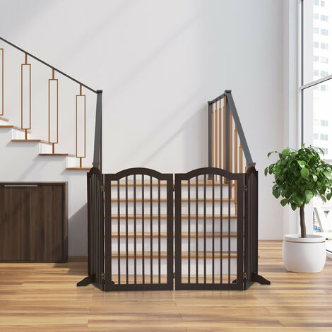 Dark wood 2024 baby gate