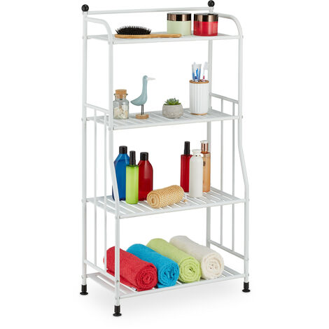 Relaxdays Wide Storage Unit, 107x56x28 cm, Multipurpose Utilities Shelf ...