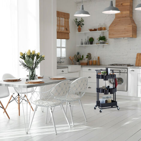 Relaxdays Storage Trolley, 3 Shelves ...