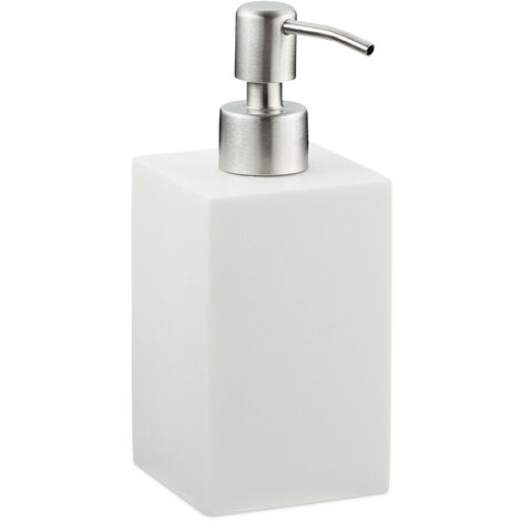 Relaxdays Soap Dispenser Rectangular 300 ml Refillable