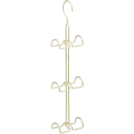 Bar Face Purse & Coat Hook - Double - Brushed Brass