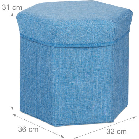 Blue cube deals ottoman