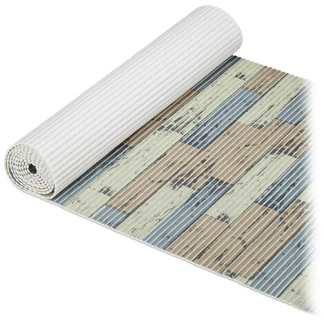Relaxdays Soft Foam Mat, Cut to Size, Bath, Sauna, Pool, Anti-Slip, Yard Goods, Several Sizes, 300 cm, Brown/Green/Grey