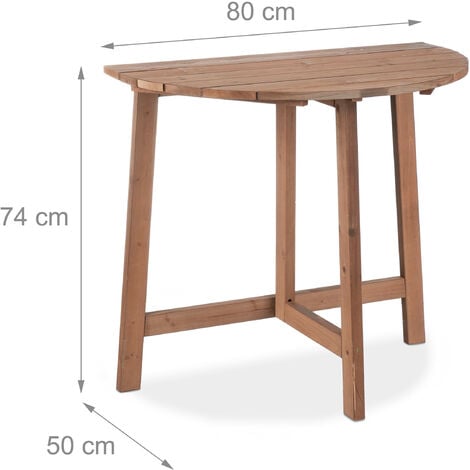 Balcony half store table