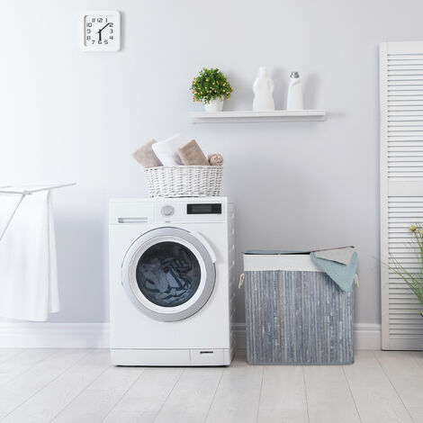 Relaxdays Bamboo Laundry Basket ...