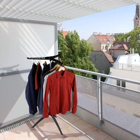 Relaxdays Clothes Drying Rack, Foldable, for Camping Balcony