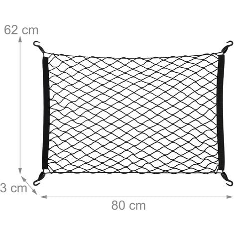 Relaxdays Luggage Net, for Car, Elasticated Storage Netting, Cargo ...