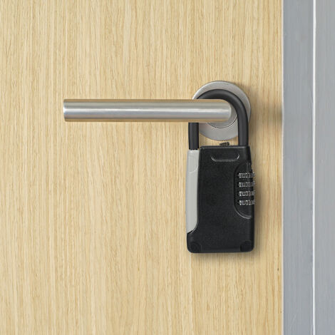 Relaxdays Key Safe with Hanger, 4-digit Numerical Code, Outside