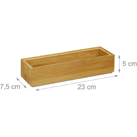 Set of 5 Wooden Stacking Storage Boxes