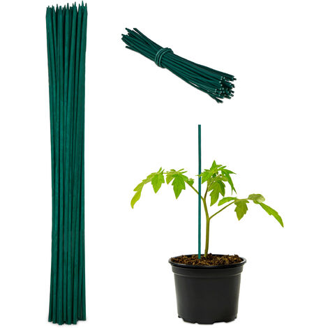 Relaxdays Garden Wire, Set of 4, 50 m Length, Thin Binding, Spool, for