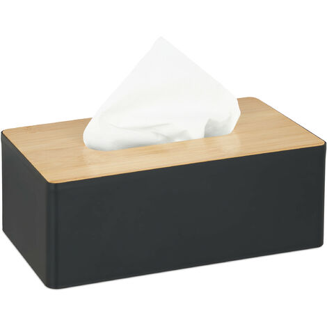 Black plastic tissue clearance box cover