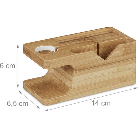 Bamboo apple hot sale watch stand