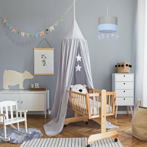 Grey deals nursery lampshade