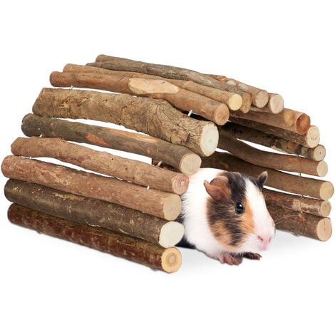 Guinea pig 2024 wooden tunnel