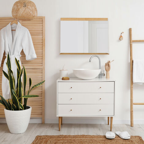 Relaxdays Wall Mirror with Shelf ...