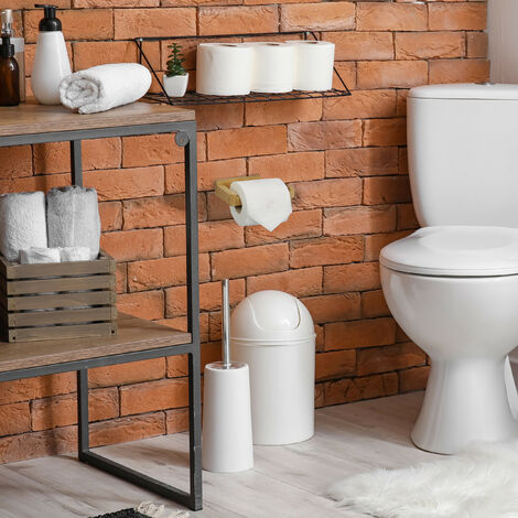 Relaxdays Toilet Paper Holder Bamboo ...