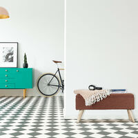 Relaxdays Hallway Storage Bench, Padded, Wooden Legs, Fabric Cover, HxWxD: 39.5 x 79.5 x 39.5 cm, Black