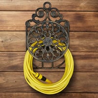 Relaxdays Antique Hose Holder, Cast Iron, Vintage Look, Wall