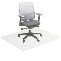 Relaxdays Office Chair Mat, Underlay, Floor Protector, Parquet, Carpet, Non-Slip, 120 x 150 cm, Clear