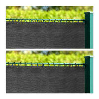 Relaxdays garden screen, privacy fence screening, balcony cover, patio, windscreen, HDPE, 1.2 x 25 m, anthracite