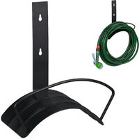 Relaxdays Hose Pipe Holder, for 60 m 5/8 Hosepipe, Wall-Mounted